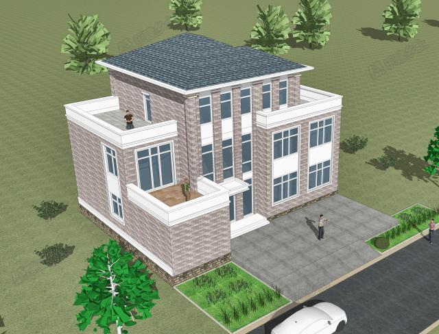 三層農(nóng)村自建民宅，專為兩代人居住設(shè)計