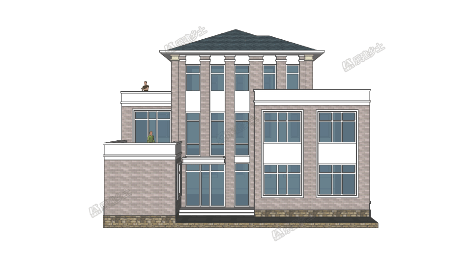 三層農(nóng)村自建民宅，專為兩代人居住設(shè)計