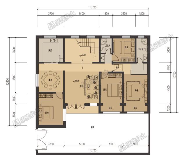 三層農(nóng)村自建民宅，專為兩代人居住設(shè)計