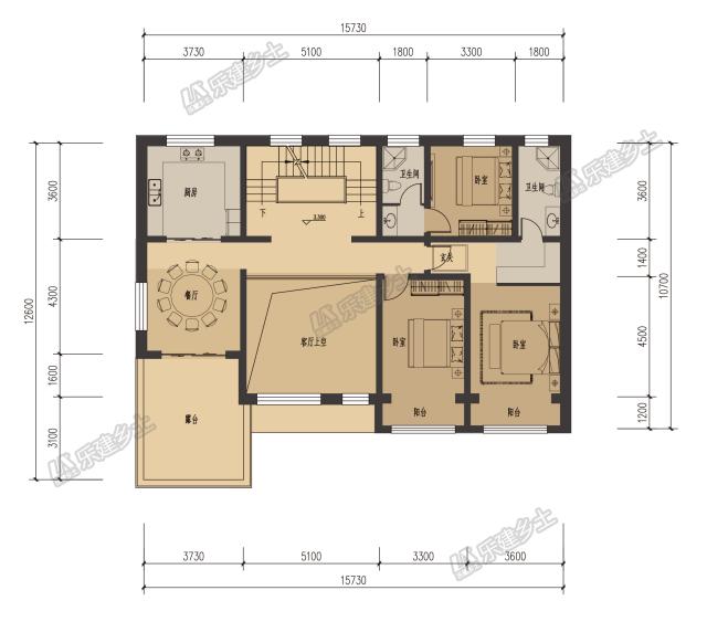 三層農(nóng)村自建民宅，專為兩代人居住設(shè)計