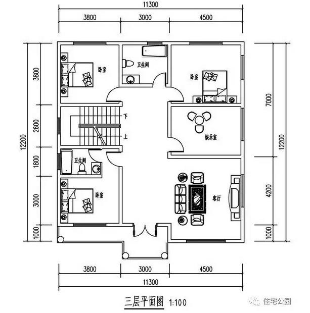 農(nóng)村自建3層別墅，8間臥室再也不怕兄弟多不夠住了！
