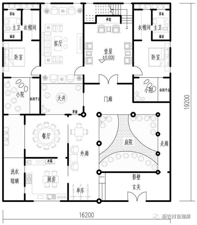 想建四合院但地皮不夠大，沒想到還可以這樣做