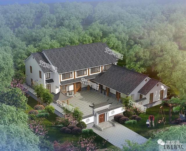 擁有一棟中式別墅，是多少人的夢(mèng)想，建一個(gè)溫馨恬靜的安樂(lè)窩度過(guò)慢悠悠的溫暖歲月。