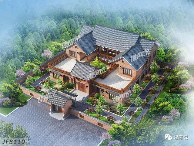 擁有一棟中式別墅，是多少人的夢(mèng)想，建一個(gè)溫馨恬靜的安樂(lè)窩度過(guò)慢悠悠的溫暖歲月。