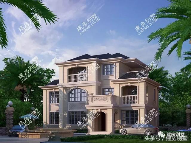 3棟三層農(nóng)村別墅設計圖，簡約大氣，無論蓋哪一棟都能讓你倍有面兒