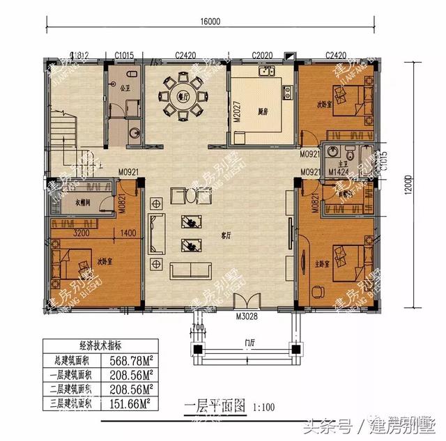 3棟三層農(nóng)村別墅設計圖，簡約大氣，無論蓋哪一棟都能讓你倍有面兒