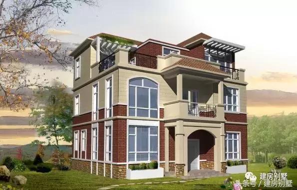 借錢也要蓋的一款別墅圖，房子周正外觀大氣，太值了