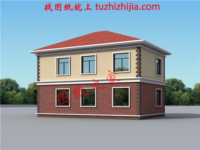 新農(nóng)村兩層樓房設(shè)計(jì)圖，占地110平米，戶型簡單實(shí)用