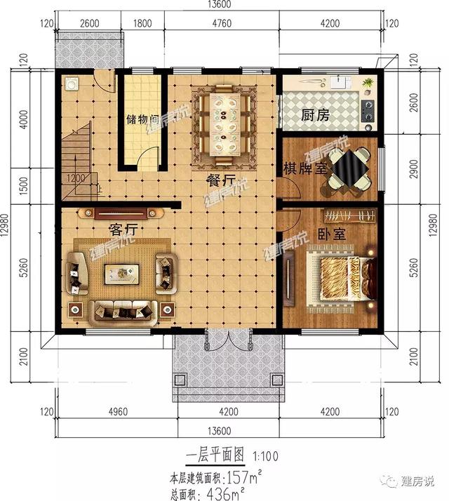 這6套農(nóng)村別墅圖超氣派！配露臺陽光房茶室影音室，室內(nèi)配備應(yīng)有盡有，隨便建上那套，一輩子就值了。