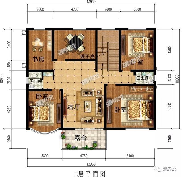  大房子有大房子的氣派，小房子有小房子的溫馨，推薦36款別墅圖，你喜歡哪個呢