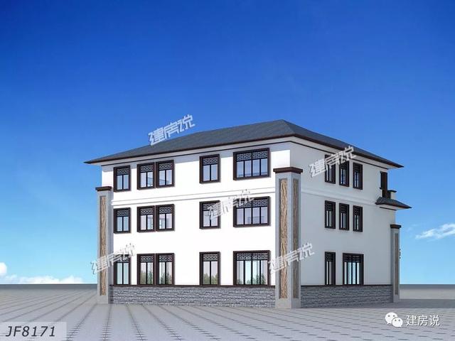 三層新中式別墅圖，顏值和布局都堪稱別墅中的轟炸機，擁有這樣的房子簡直是人生贏家啊