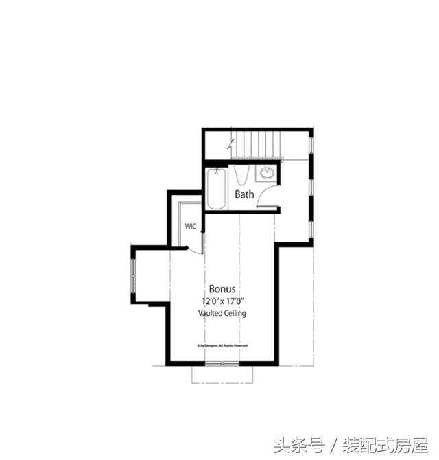 5款歐式坡頂輕鋼龍骨別墅配平面圖，有興趣的可以參考一下