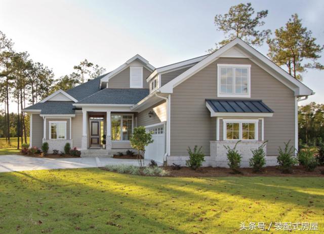 5款歐式坡頂輕鋼龍骨別墅配平面圖，有興趣的可以參考一下