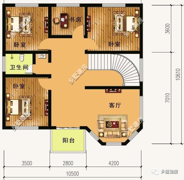 6款農(nóng)村二層別墅圖，最高造價(jià)只要20萬(wàn)，你確定不了解一下嗎？