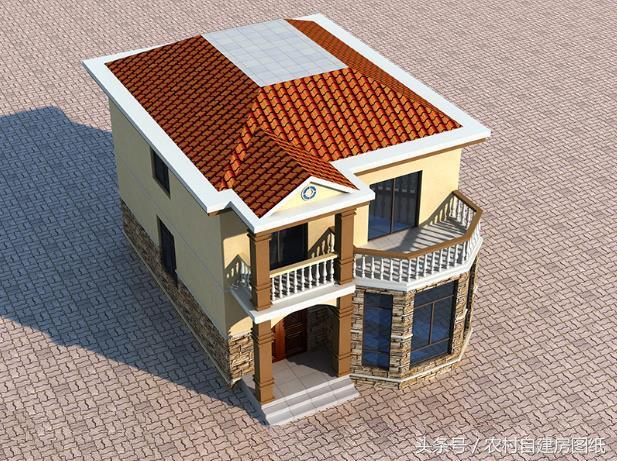 二層農(nóng)村小別墅設(shè)計(jì)圖，20萬(wàn)買不了房買不了好車，建套這樣的小別墅可好？