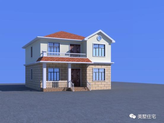 15款二層別墅圖，戶型方正施工簡單，主體造價最低只要18萬，性價超高的啊