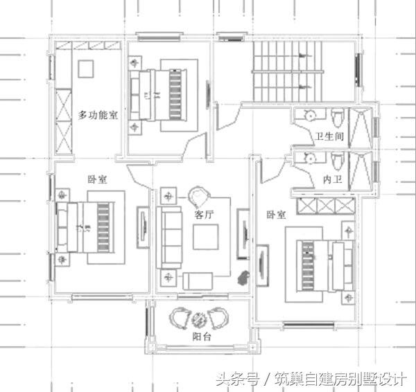農村自建別墅圖實拍案例：11x10米三層自建房設計效果圖+平面圖，相當經濟適用