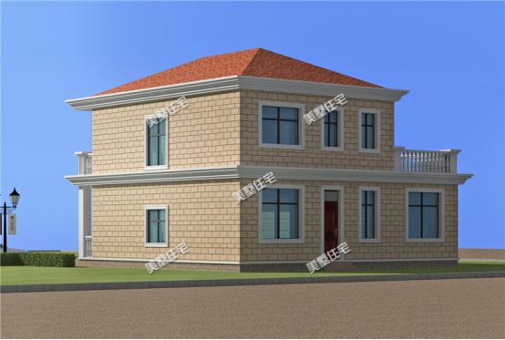 11X12米簡約歐式別墅設(shè)計圖，車庫露臺樣樣有，有這樣一套別墅，還怕找不到女朋友嗎？