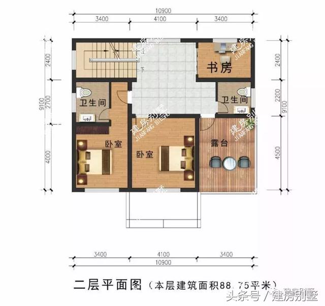 兩層別墅圖跟五六十萬的別墅相比絲毫不差，簡單實(shí)用