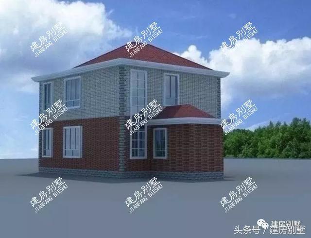 兩層別墅圖跟五六十萬的別墅相比絲毫不差，簡單實(shí)用