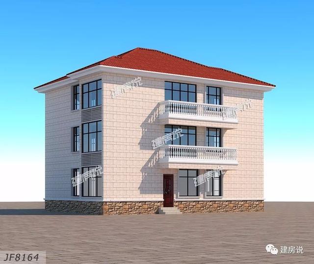 5款兄弟疊拼別墅圖，一人一層，其樂融融，平攤一戶也就15萬呢，巨劃算！