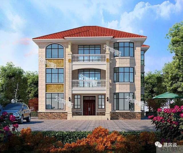 5款兄弟疊拼別墅圖，一人一層，其樂融融，平攤一戶也就15萬呢，巨劃算！