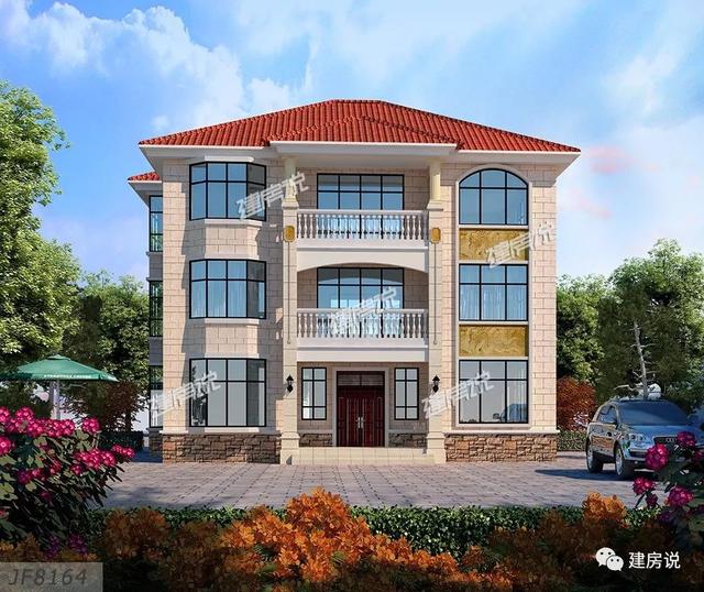 5款兄弟疊拼別墅圖，一人一層，其樂融融，平攤一戶也就15萬呢，巨劃算！