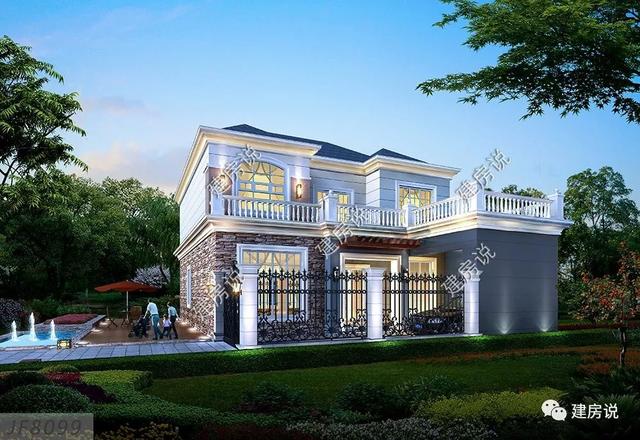 擁有一棟這樣豪華大氣的三層別墅，家庭幸福，人生美滿！