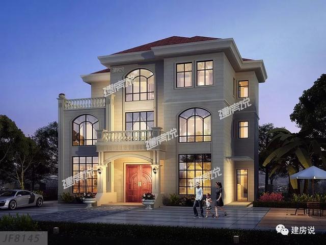 擁有一棟這樣豪華大氣的三層別墅，家庭幸福，人生美滿！