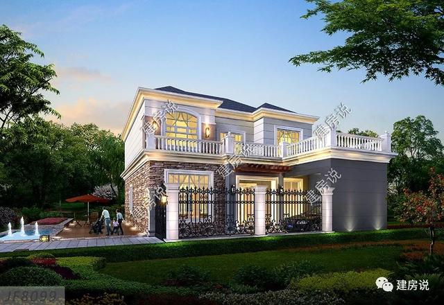 擁有一棟這樣豪華大氣的三層別墅，家庭幸福，人生美滿！