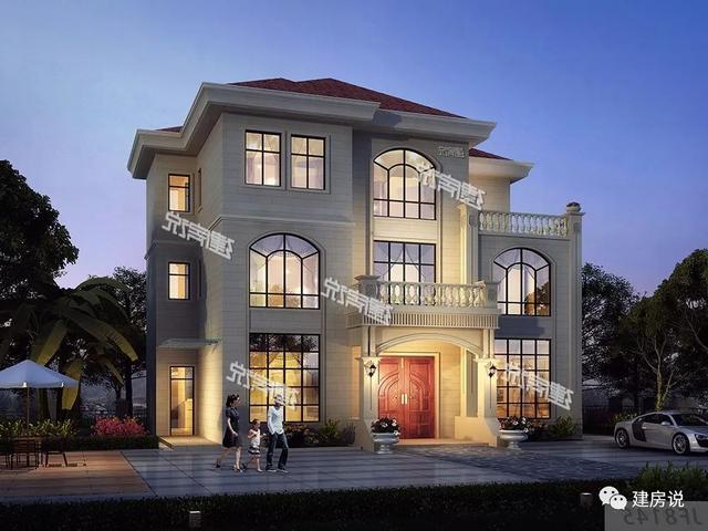 擁有一棟這樣豪華大氣的三層別墅，家庭幸福，人生美滿！