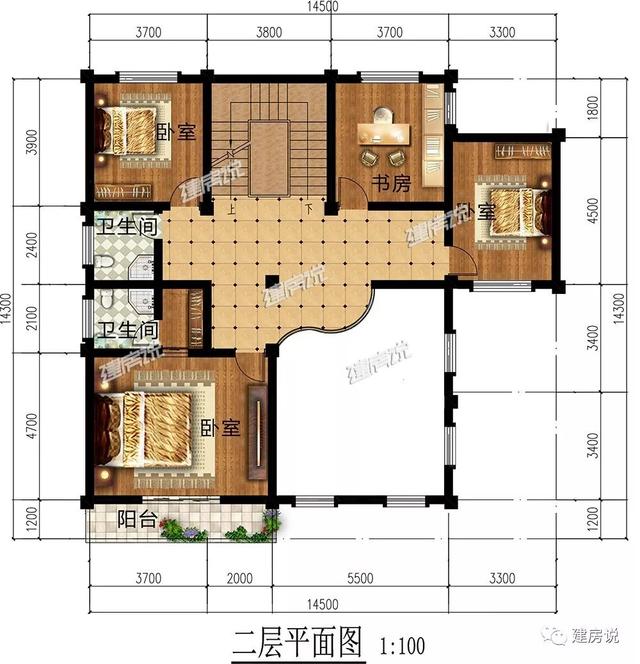 擁有一棟這樣豪華大氣的三層別墅，家庭幸福，人生美滿！