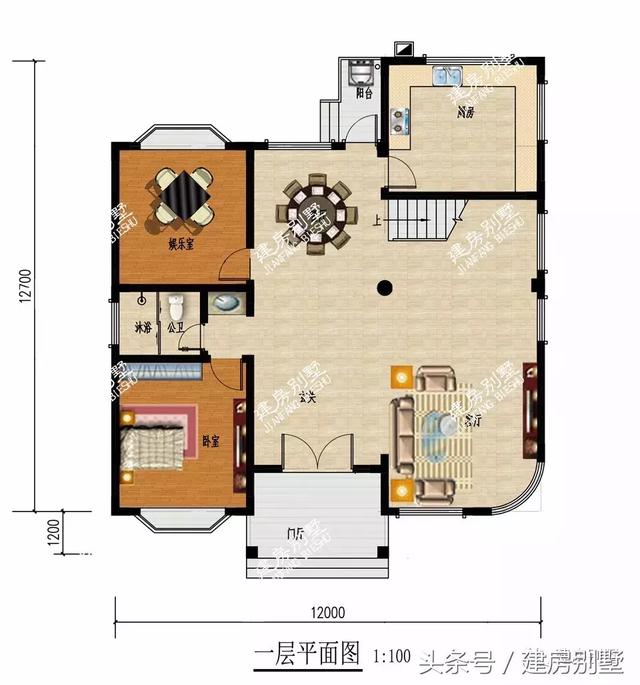 兩棟面寬12米的兩層別墅設(shè)計(jì)圖，第二棟美觀實(shí)用造價(jià)僅19萬，簡單實(shí)用