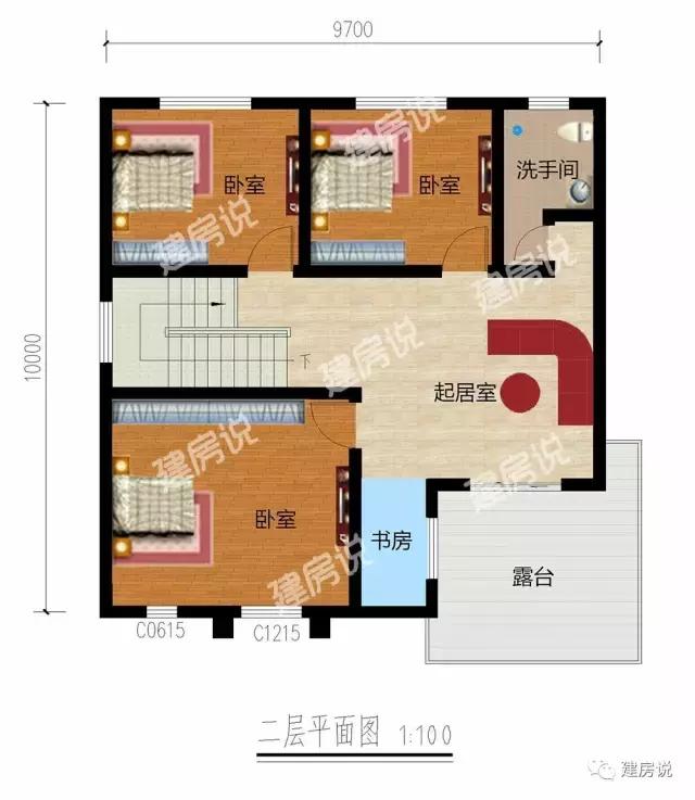 造價(jià)18萬的三棟小別墅，帶堂屋車庫老人房，外觀美，為農(nóng)村生活量身定制