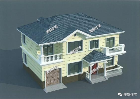 二層別墅14X9米，5室4衛(wèi)還帶車庫，超小進深也能造好房。