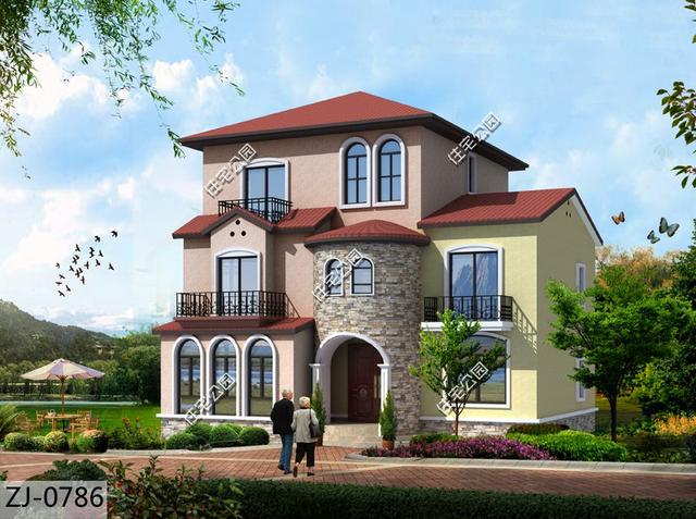 11x11米托斯卡納風格農(nóng)村別墅圖，享受童話生活