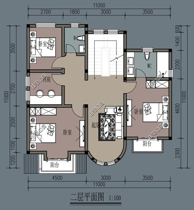 11x11米托斯卡納風格農(nóng)村別墅圖，享受童話生活