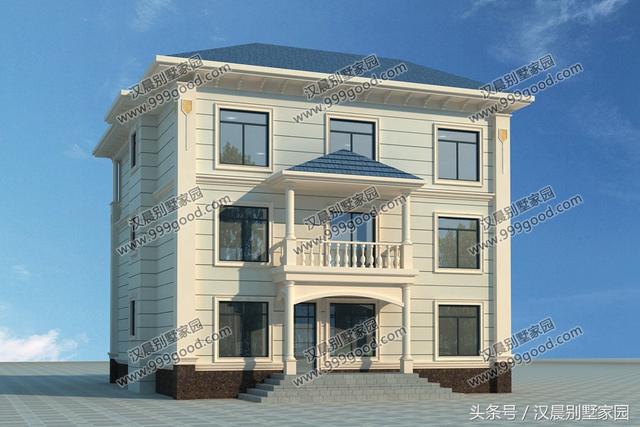 3套經典別墅圖，外觀簡約不單調，性價比超高，農村蓋房首選戶型！