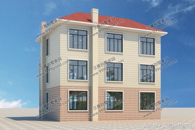 3套經典別墅圖，外觀簡約不單調，性價比超高，農村蓋房首選戶型！