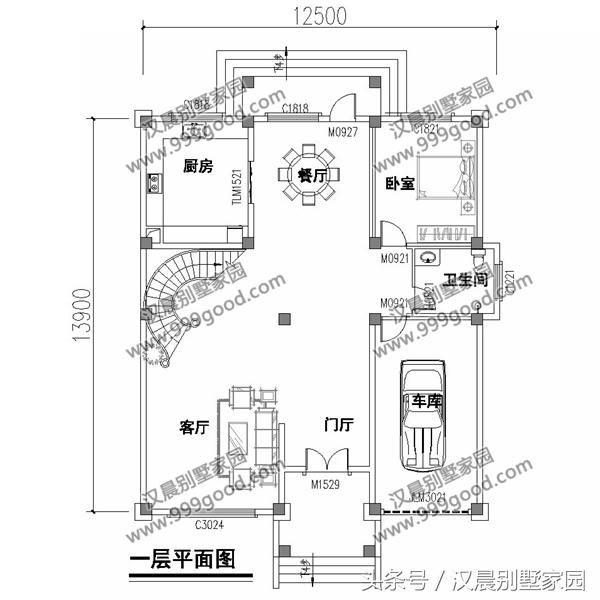 3套經典別墅圖，外觀簡約不單調，性價比超高，農村蓋房首選戶型！