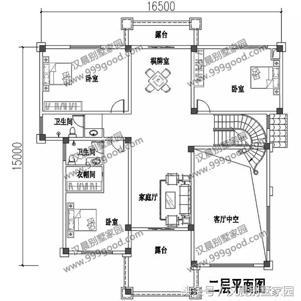3套經典別墅圖，外觀簡約不單調，性價比超高，農村蓋房首選戶型！