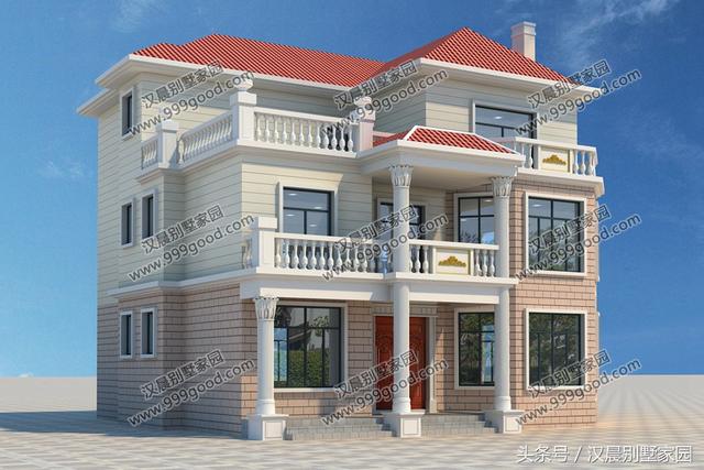 3套經典別墅圖，外觀簡約不單調，性價比超高，農村蓋房首選戶型！