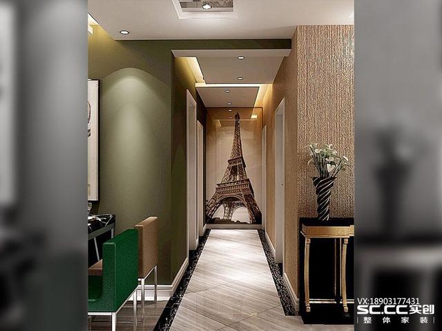 三室兩廳一衛(wèi)115㎡后現(xiàn)代風(fēng)格裝修效果圖，大氣時(shí)尚！