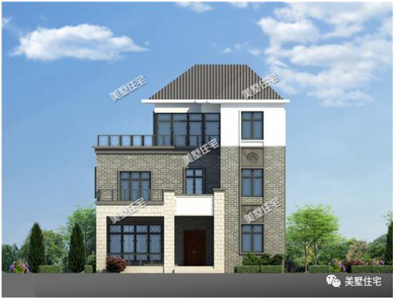 三層新中式別墅圖，12x13米，露臺(tái)精致布局實(shí)用，簡(jiǎn)約大方。