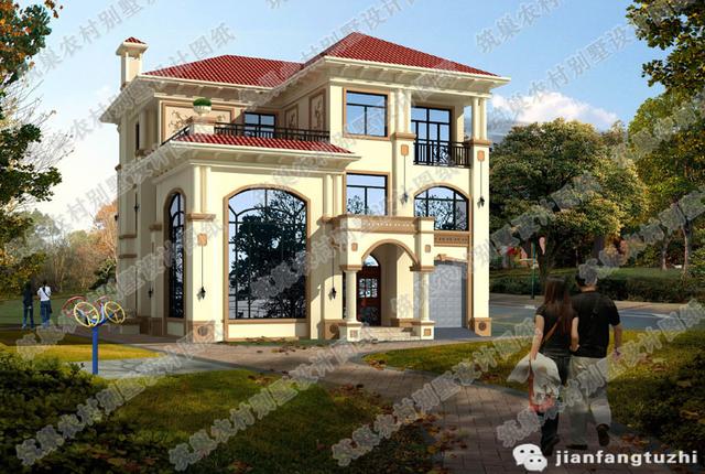 二層實(shí)用漂亮農(nóng)村自建房，140㎡2廳5室?guī)梦?，造價(jià)25萬