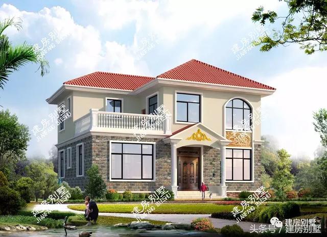 3棟兩層別墅圖，戶型簡(jiǎn)約，造價(jià)20多萬(wàn)。