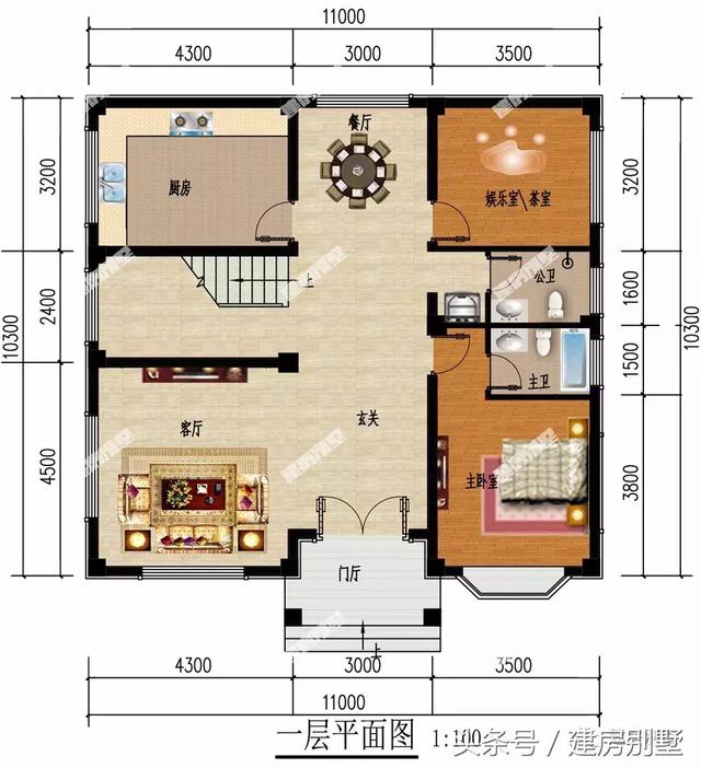 帶飄窗和平屋頂設(shè)計(jì)的四層豪宅別墅設(shè)計(jì)圖，建了這么一套好房子，想想都很美好