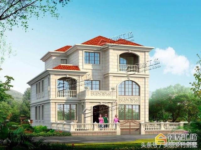 12X16.8米三層農(nóng)村自建別墅設(shè)計(jì)施工圖，小開(kāi)間大進(jìn)深，對(duì)于建房來(lái)說(shuō)是個(gè)不錯(cuò)的選擇！