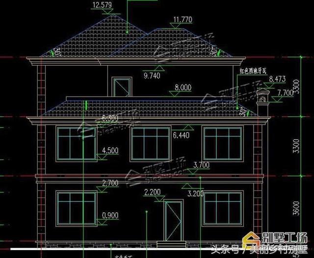 12X16.8米三層農(nóng)村自建別墅設(shè)計(jì)施工圖，小開(kāi)間大進(jìn)深，對(duì)于建房來(lái)說(shuō)是個(gè)不錯(cuò)的選擇！