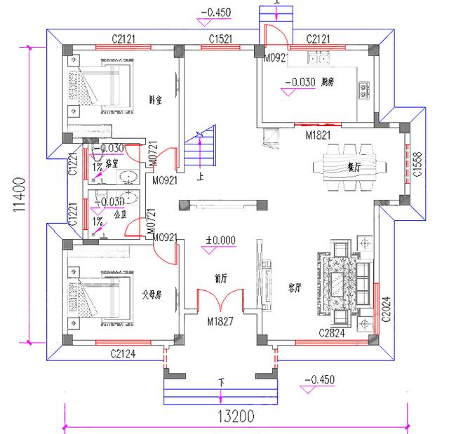 占地140平的三層現(xiàn)代實用農村別墅全套設計圖，主體25萬就能建成！
